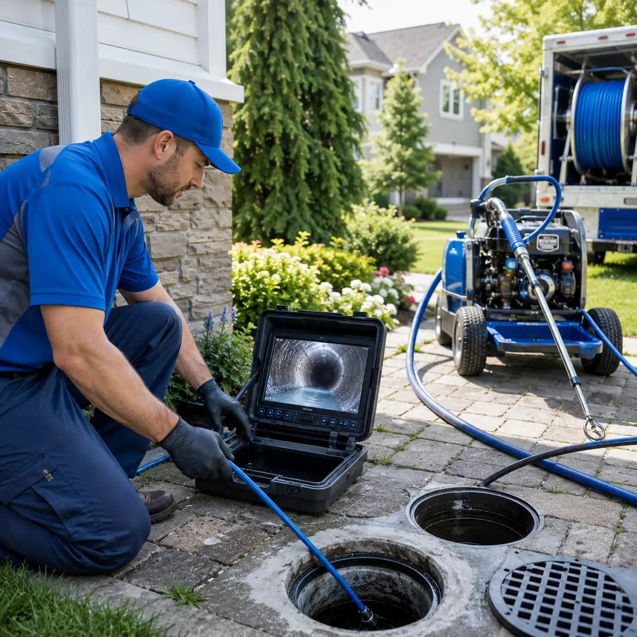 Outdoor drain cleaning professionals serving Gray, PA