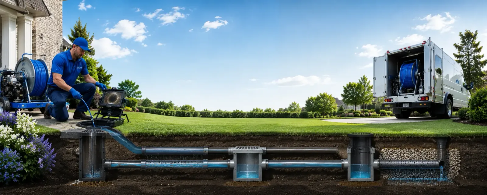 Outdoor drain cleaning information for Gray, PA